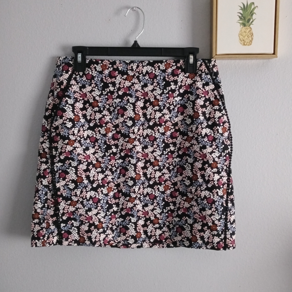 Skirt Women Ann Taylor Loft casual Size 6 floral print New Without Tag 2 Pocket - Picture 2 of 7